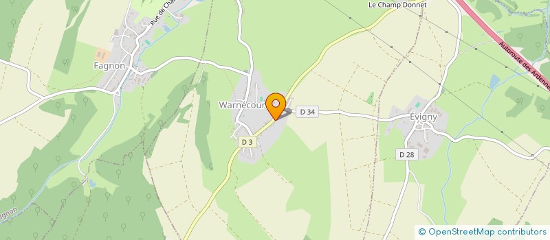 localisation de l'entreprise MODALEX  WARNECOURT