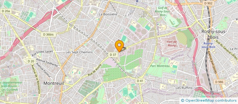 localisation de l'entreprise MODAME à MONTREUIL