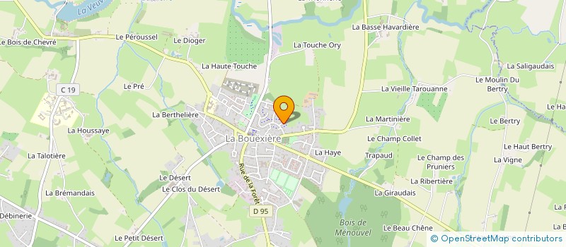 localisation de l'entreprise MODAN 35  LA BOUEXIERE