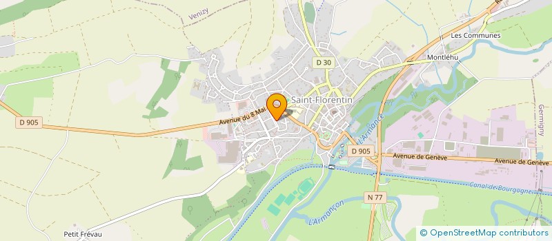 localisation de l'entreprise MODANIS  SAINT-FLORENTIN