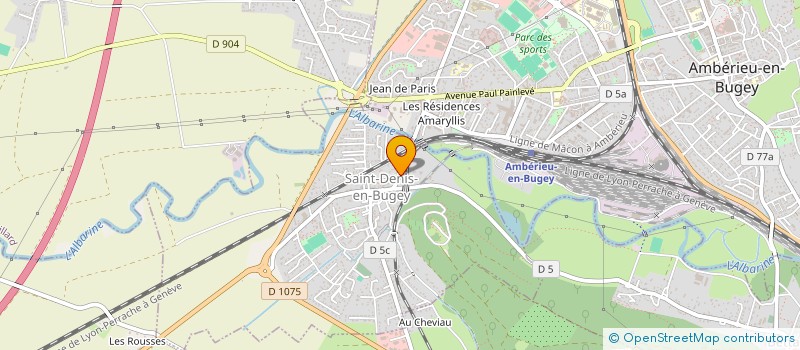 localisation de l'entreprise MODAPRINT  SAINT-DENIS-EN-BUGEY