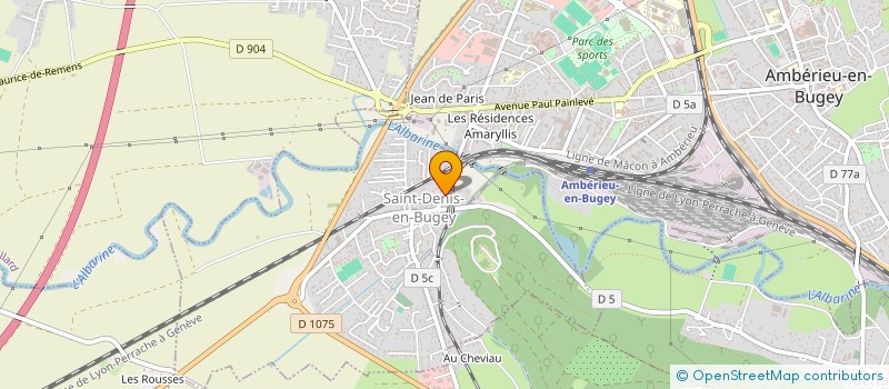 localisation de l'entreprise MODAPRO à SAINT-DENIS-EN-BUGEY