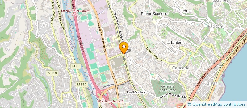 localisation de l'entreprise MODATO AMBULANCES à NICE