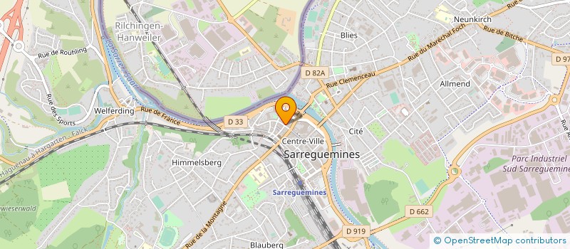 localisation de l'entreprise MODDIF à SARREGUEMINES
