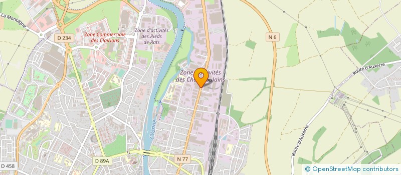 localisation de l'entreprise MODDUL à AUXERRE