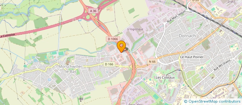 localisation de l'entreprise MODE ALSACE  MORSCHWILLER-LE-BAS