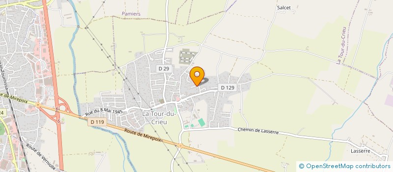 localisation de l'entreprise MODE AVION  LA TOUR-DU-CRIEU