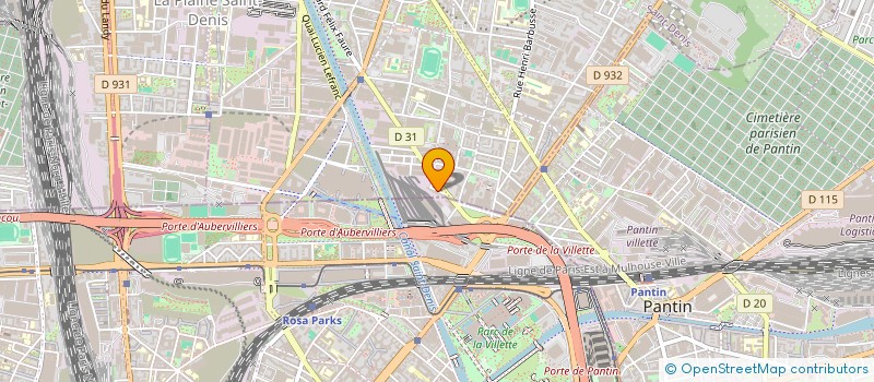 localisation de l'entreprise MODE C.F à AUBERVILLIERS