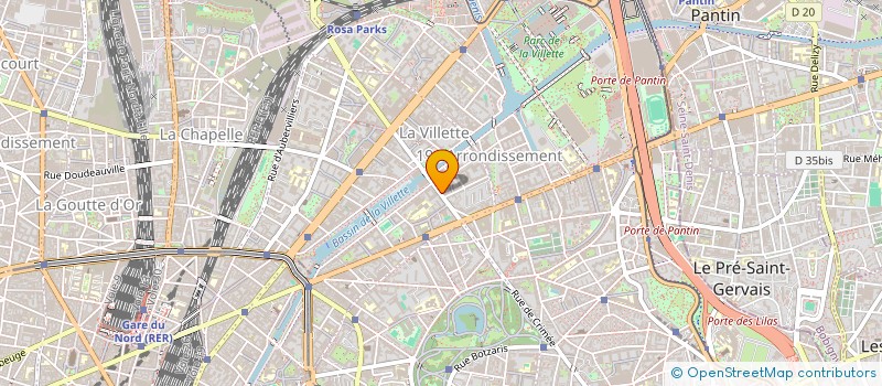 localisation de l'entreprise MODE COIFFURE  PARIS