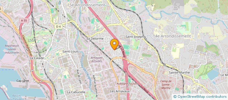localisation de l'entreprise MODE DE PARIS à MARSEILLE 15EME