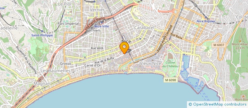 localisation de l'entreprise MODE DIFFUSION à NICE