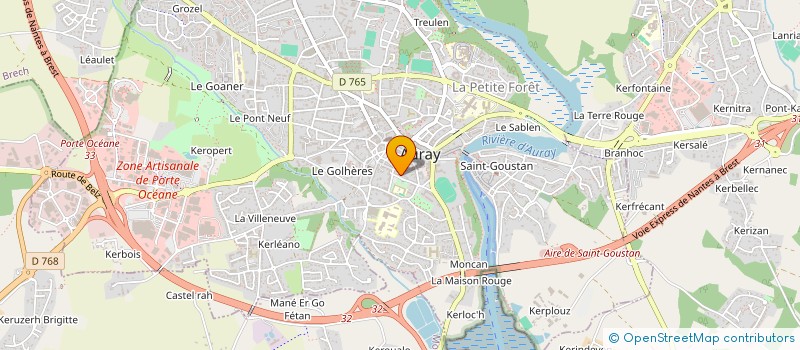 localisation de l'entreprise MODE EN DIRECT à AURAY