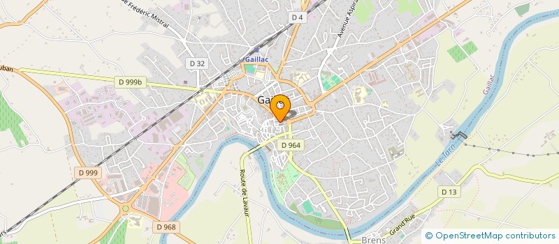 localisation de l'entreprise MODE ET CREATION à GAILLAC