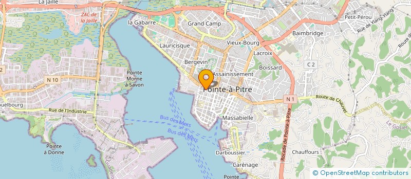 localisation de l'entreprise MODE ET STYLE  POINTE-A-PITRE