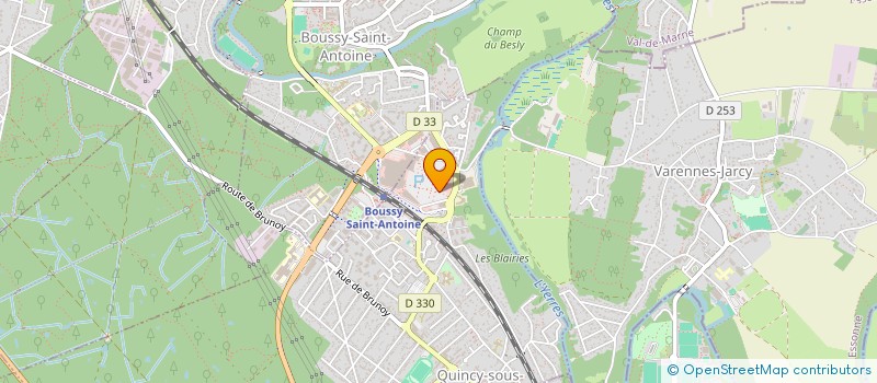 localisation de l'entreprise MODE EVASION  QUINCY-SOUS-SENART