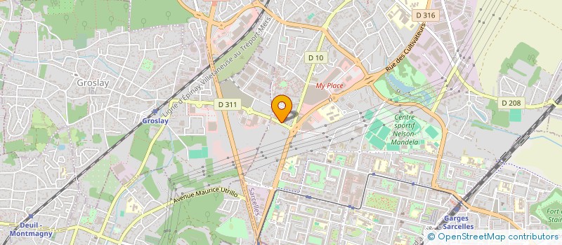 localisation de l'entreprise MODE K CAFE à SARCELLES