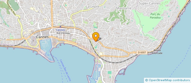localisation de l'entreprise MODE PARIS à CANNES