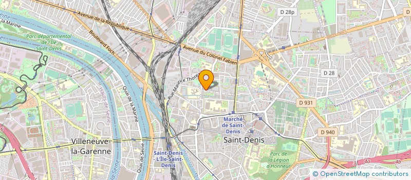 localisation de l'entreprise MODE & PATRIMOINE à SAINT-DENIS