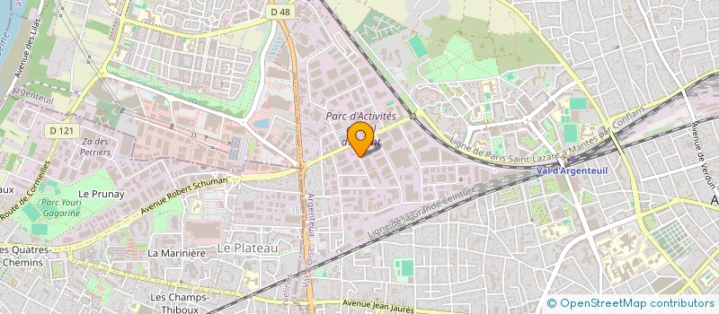 localisation de l'entreprise MODE S  ARGENTEUIL