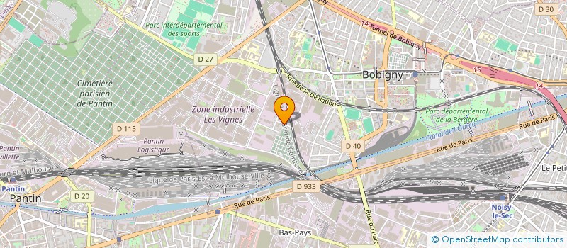 localisation de l'entreprise MODE SENLI  BOBIGNY