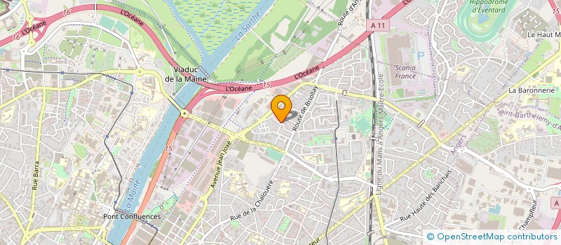 localisation de l'entreprise MODE SERGE à ANGERS