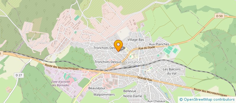 localisation de l'entreprise MODEA à VALDAHON