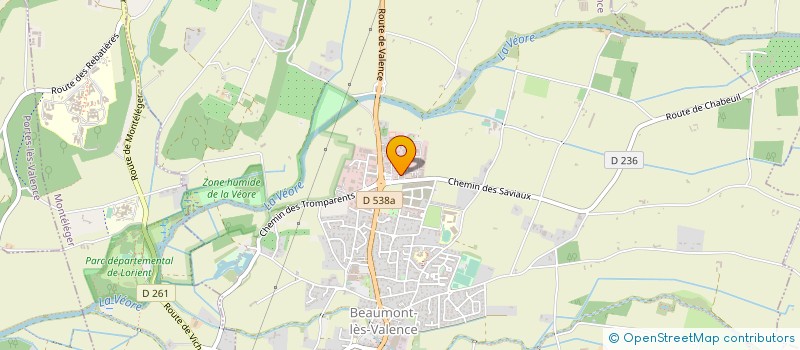 localisation de l'entreprise MODEC à BEAUMONT-LES-VALENCE