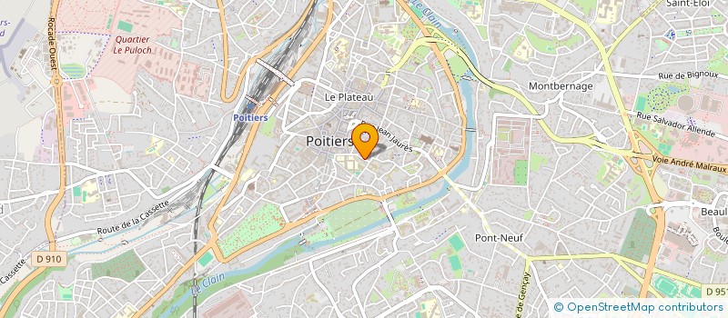 localisation de l'entreprise MODECHANGE  POITIERS