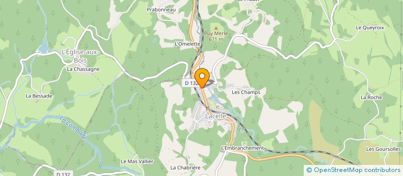 localisation de l'entreprise MODEF DE LA CORREZE - FEDERATION DEPARTEMENTALE DES EXPLOITANTS FAMILIAUX  LACELLE