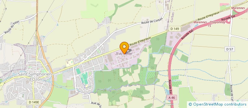 localisation de l'entreprise MODEL à SAINT-SYMPHORIEN-D'OZON