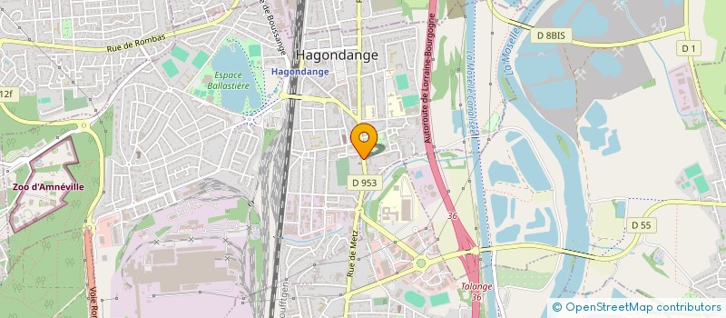 localisation de l'entreprise MODEL à HAGONDANGE