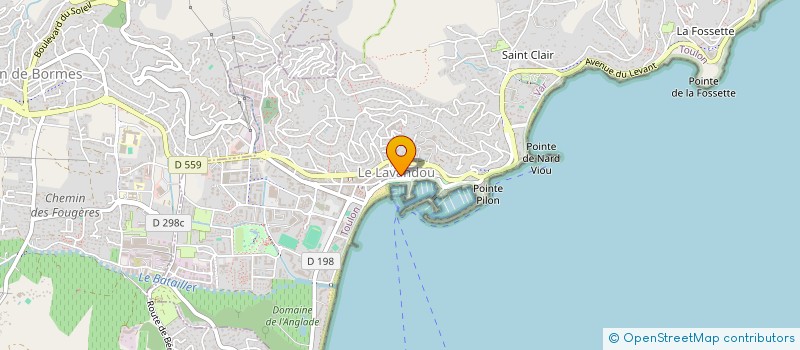 localisation de l'entreprise MODEL AIR CLUB à LE LAVANDOU