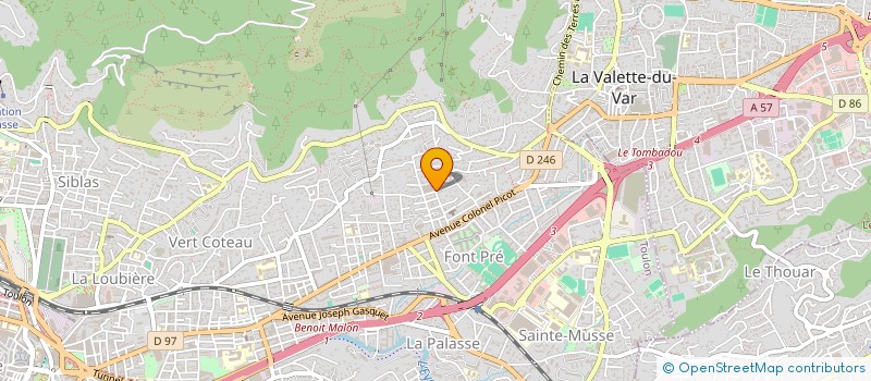 localisation de l'entreprise MODEL BDM à TOULON