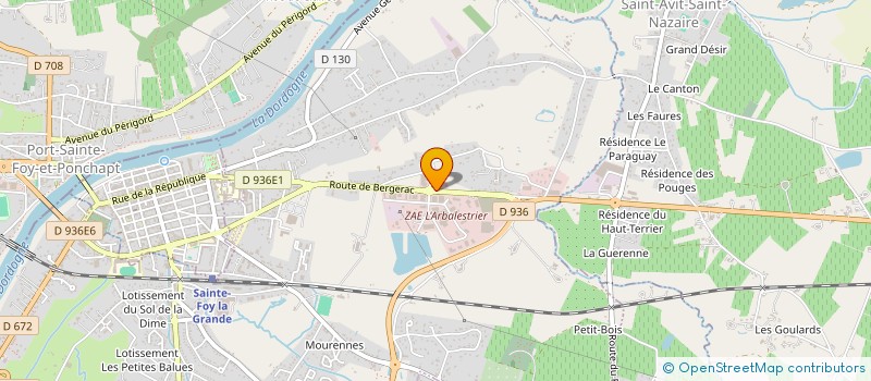 localisation de l'entreprise MODEL CLUB FOYEN  PINEUILH