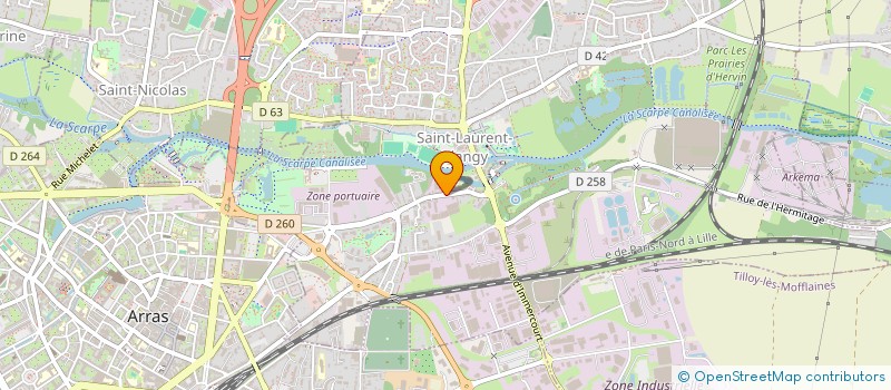 localisation de l'entreprise MODEL CLUB IMMERCURIEN  SAINT-LAURENT-BLANGY