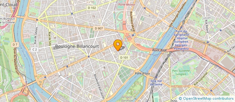 localisation de l'entreprise MODEL'ING EVENEMENTIEL à BOULOGNE-BILLANCOURT