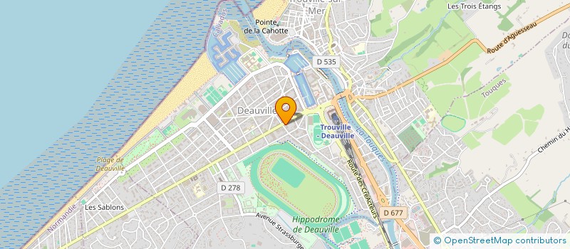 localisation de l'entreprise MODEL WEEK  DEAUVILLE