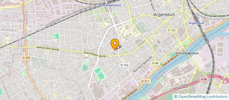 localisation de l'entreprise MODELAGE CONCEPTION PROTOTYPES à ARGENTEUIL