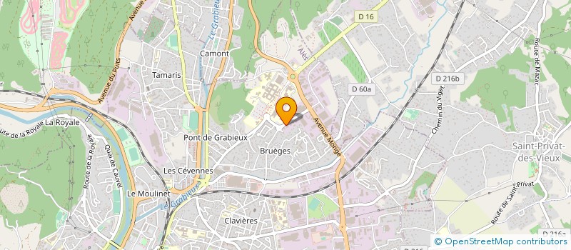 localisation de l'entreprise MODELAGE MECANIQ CEVENNES CHEVALLEY CIE à ALES