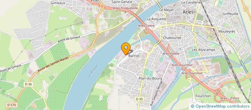 localisation de l'entreprise MODELE CLUB ARLESIEN à ARLES