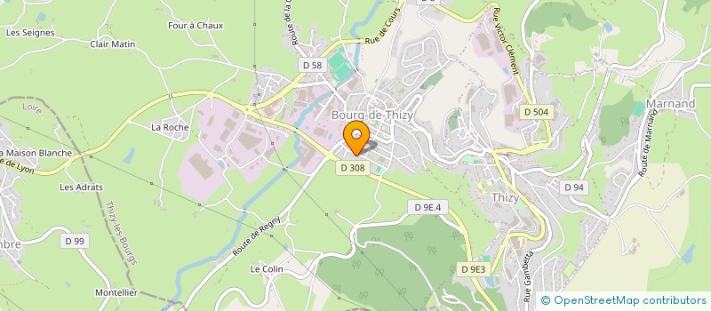 localisation de l'entreprise MODELE CLUB HAUT BEAUJOLAIS à THIZY-LES-BOURGS