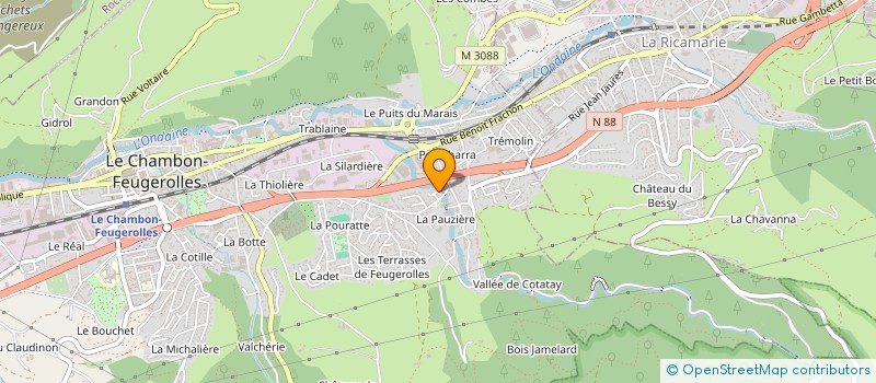 localisation de l'entreprise MODELE ELEGANCE LOIRE ORGANISATION  LE CHAMBON-FEUGEROLLES