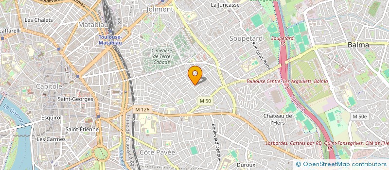 localisation de l'entreprise MODELE TOP à TOULOUSE