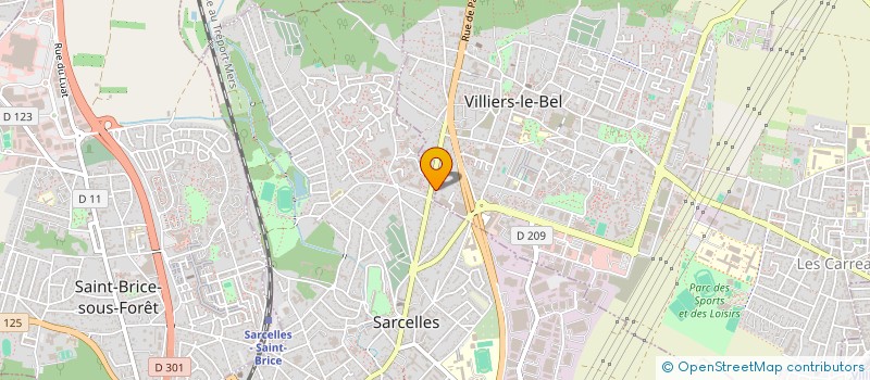localisation de l'entreprise MODELI à SARCELLES