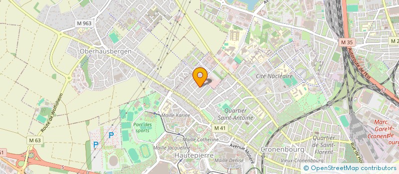 localisation de l'entreprise MODELIA  STRASBOURG