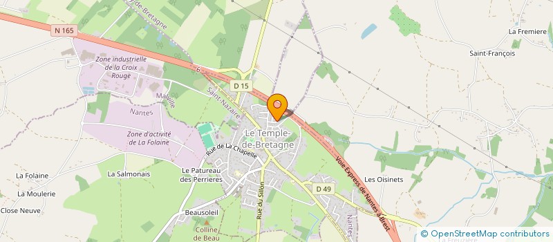 localisation de l'entreprise MODELINE SHOP  LE TEMPLE-DE-BRETAGNE