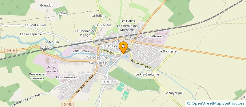 localisation de l'entreprise MODELING à VENDEUVRE SUR BARSE