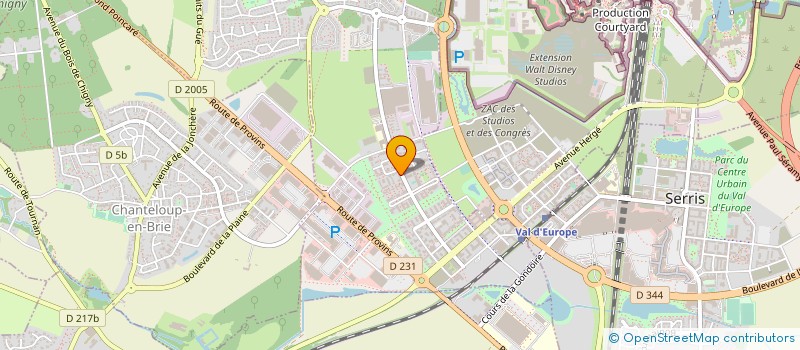 localisation de l'entreprise MODELIS FRANCE à LAGNY-SUR-MARNE