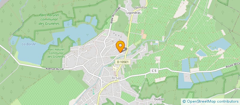 localisation de l'entreprise MODELISME ARSACAIS  ARSAC