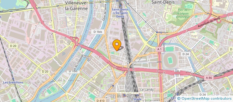 localisation de l'entreprise MODEM'PRESSE à SAINT-DENIS